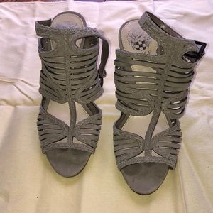 Vince Camino Strappy Suede Block Heels